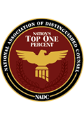 National Assoc. of Distinguished Counsel Nation's Top One Percent-Kristen Amonette